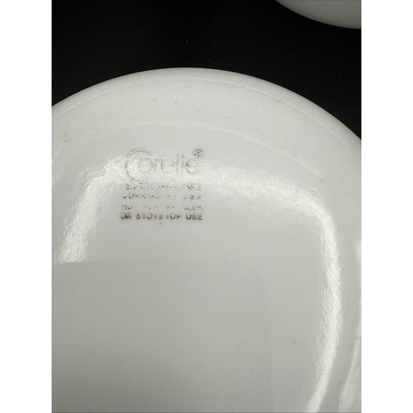 Corelle Soup Cereal BOWL Lot of 8 SINGLE GREEN BAND Nice EUC - Picture 3 of 7